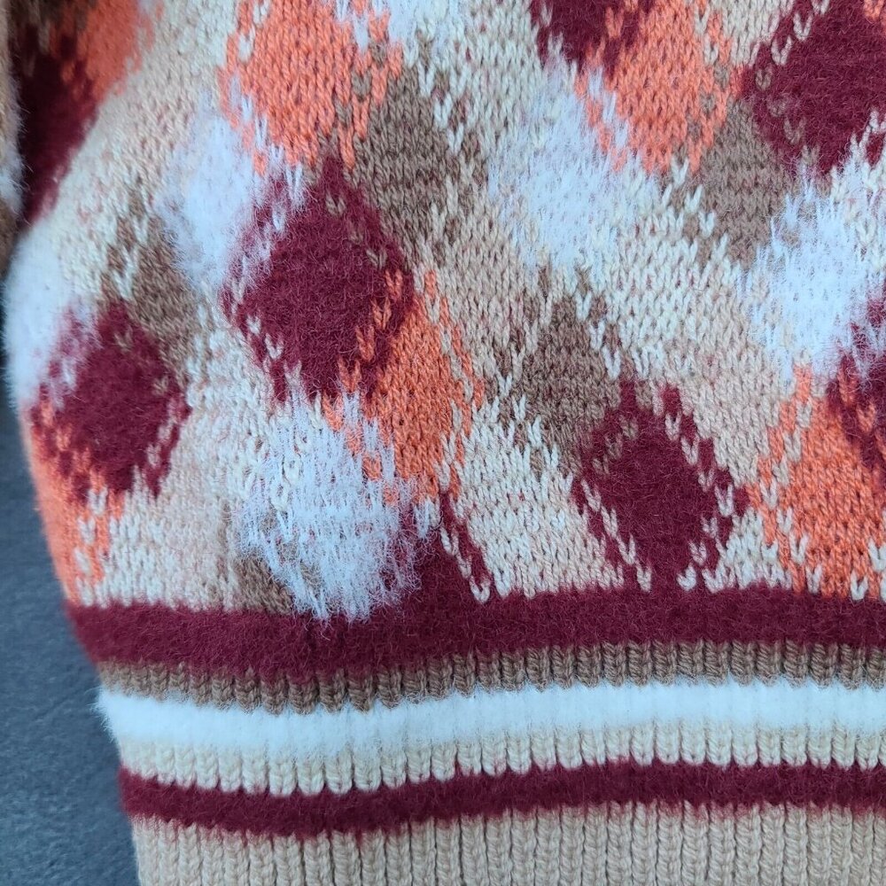 Free People Field of Flowers Zip Up Hoodie Cardigan Sweater XS Red Multi LS NWT - Picture 9 of 12